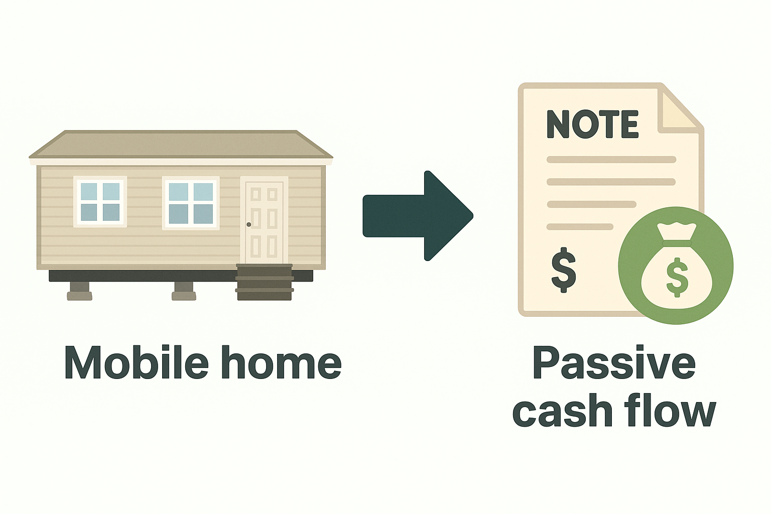 Mobile home to passive cash flow illustration